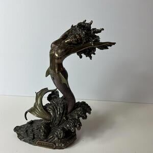 Veronese Design Yemaya Goddess Of  The  Ocean Resin Bronze Finish 10 5/8”